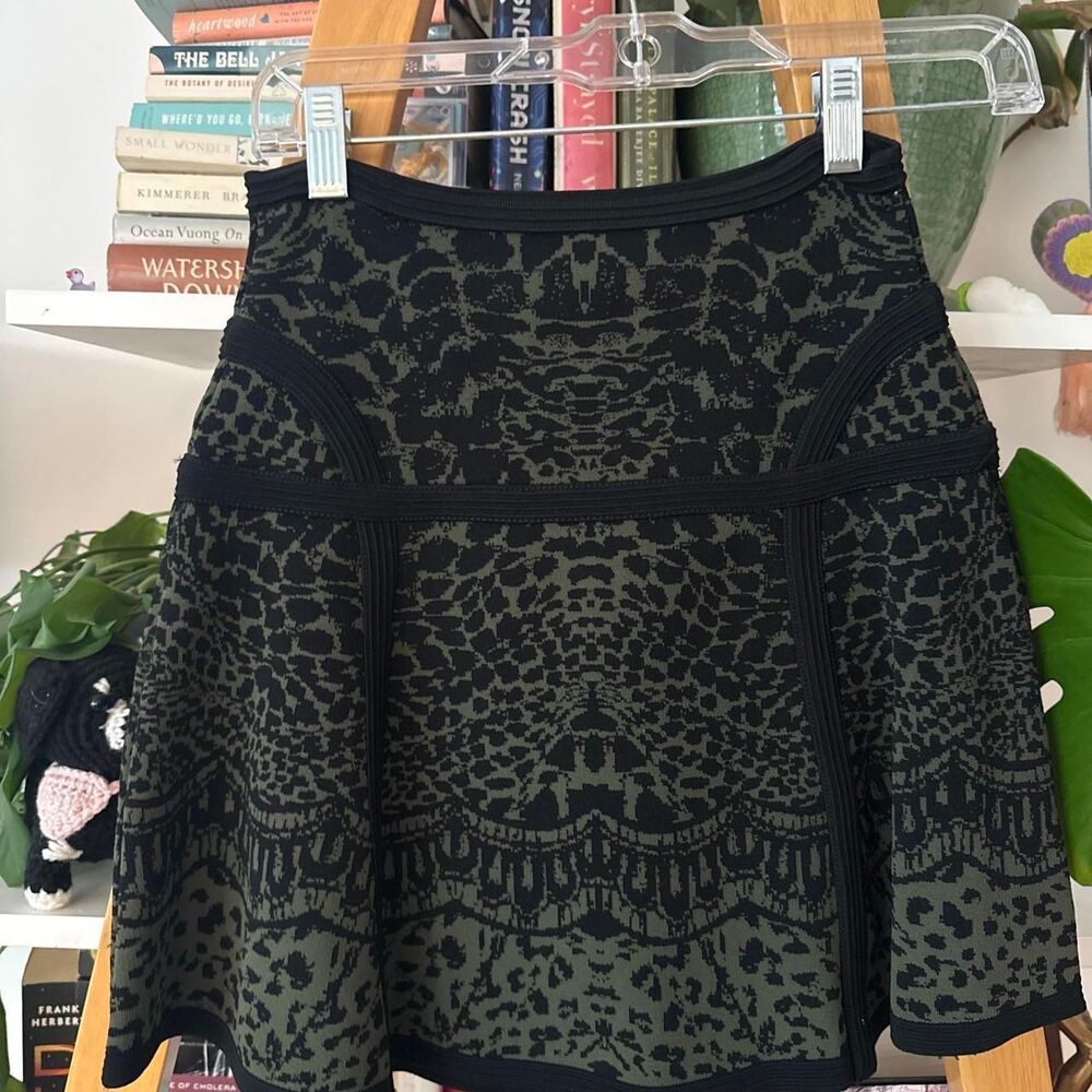 Diane-von-furstenberg Women's Green and Black Skirt